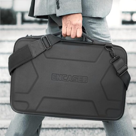 ENCASED Other - NEW! ENCASED Hard-Shell Water-resistant Laptop Carrying Case w/Luggage Strap
